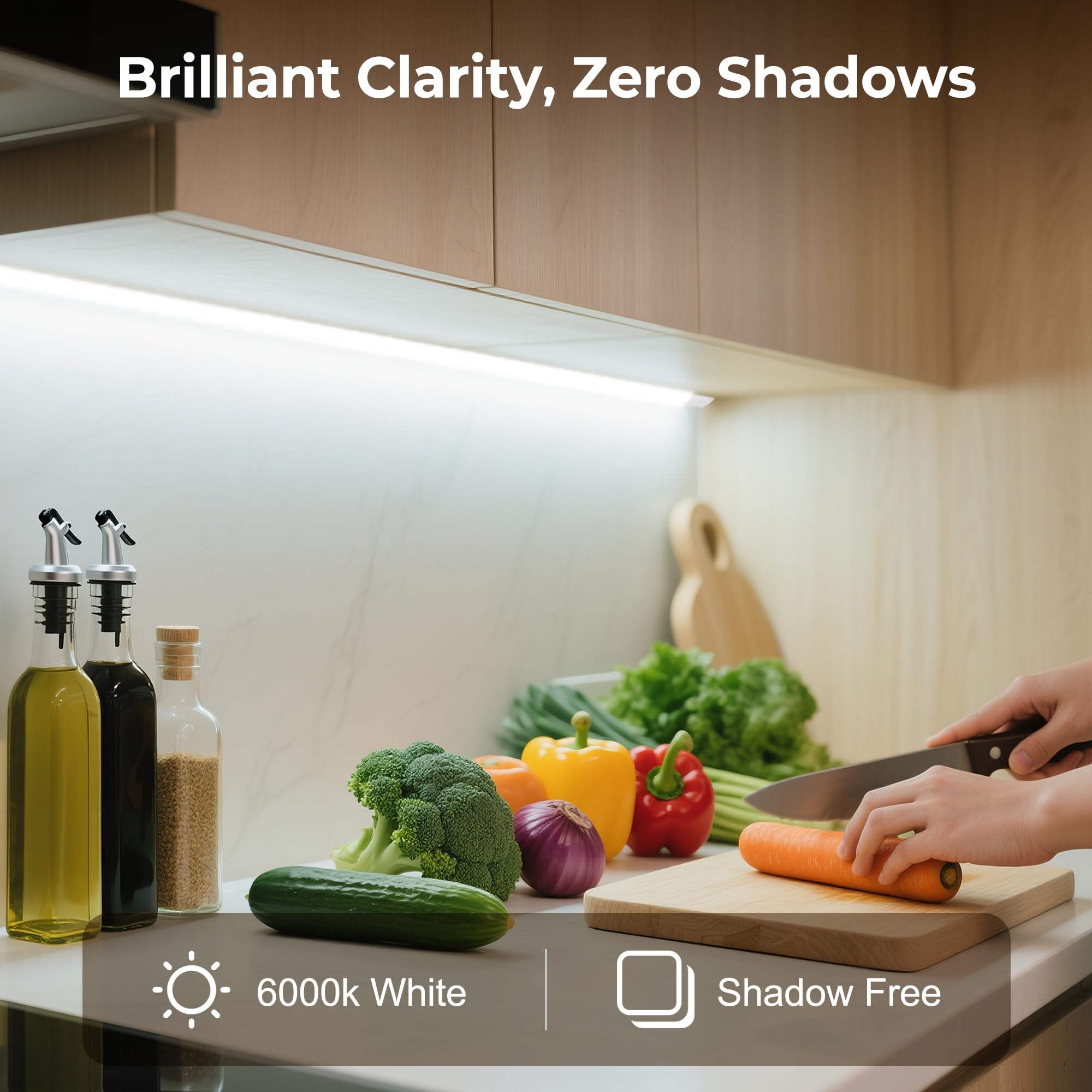 Cambk waterproof under-cabinet LED strip resists splashes in busy kitchens.
