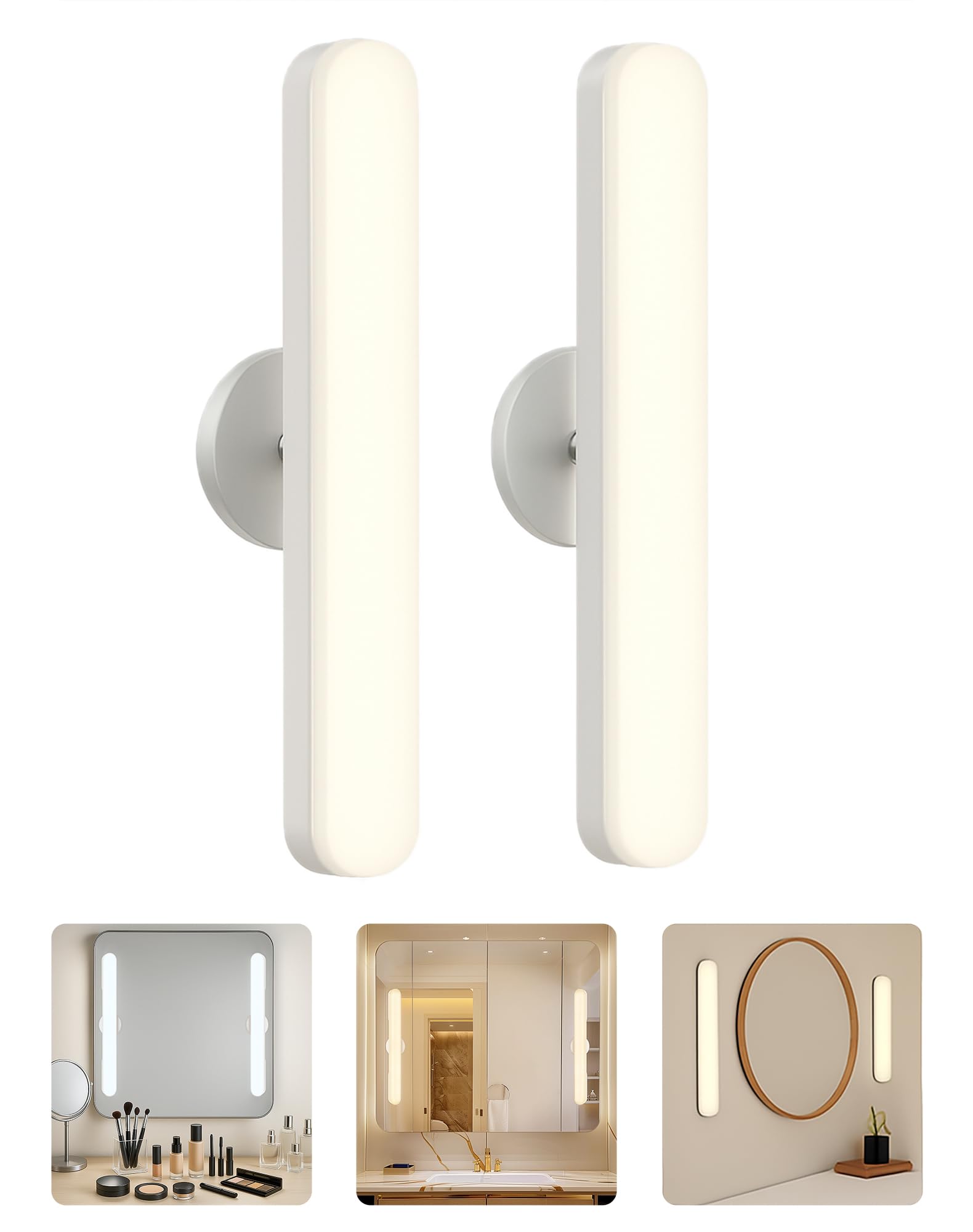 cambk wireless vanity light bar for mirror provides cordless illumination