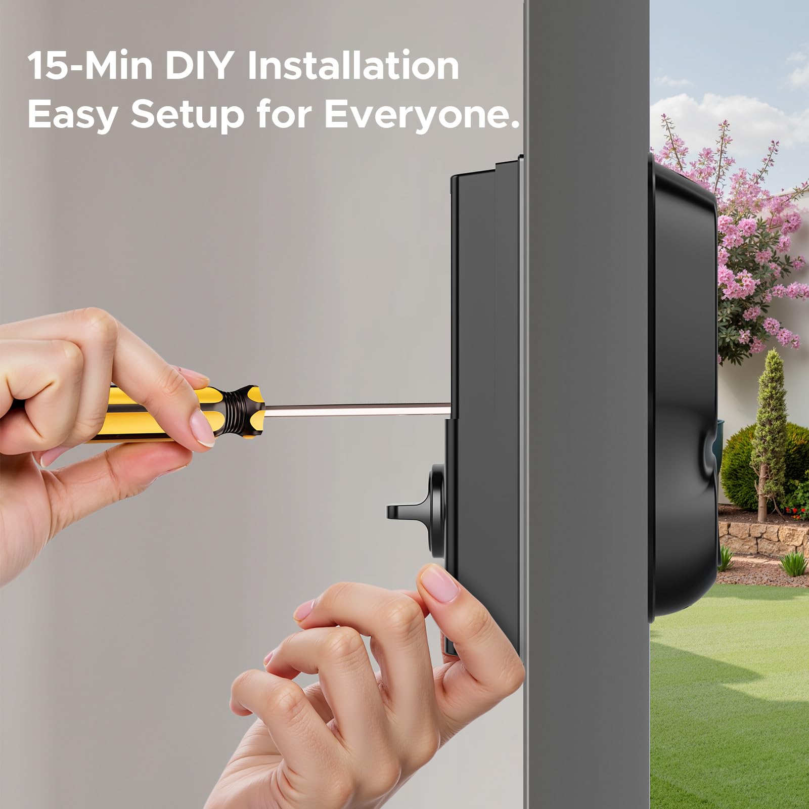 Plug-in loud chime ensures alerts travel through the home.