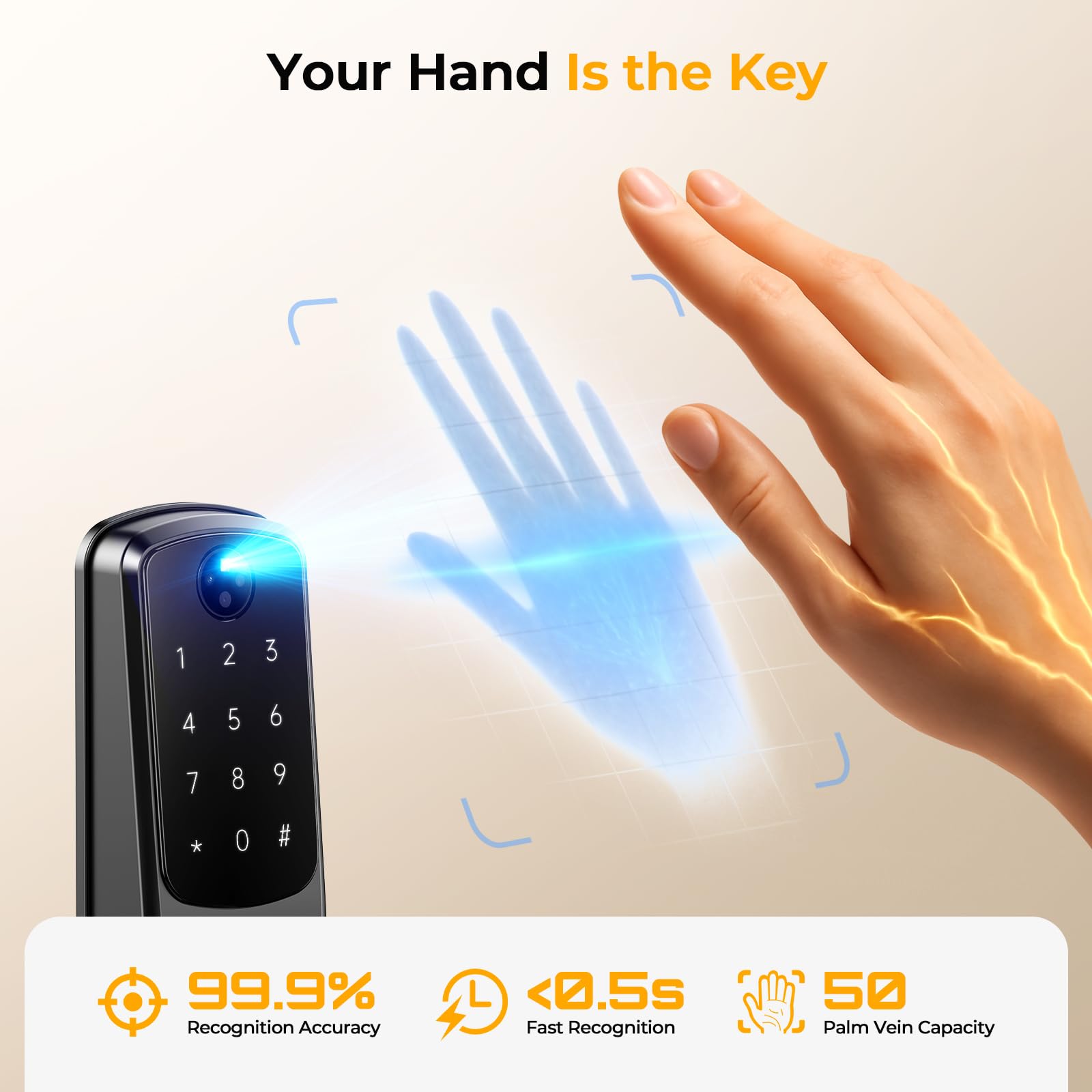 Camcamp IP65 weatherproof smart lock withstands rain and dust