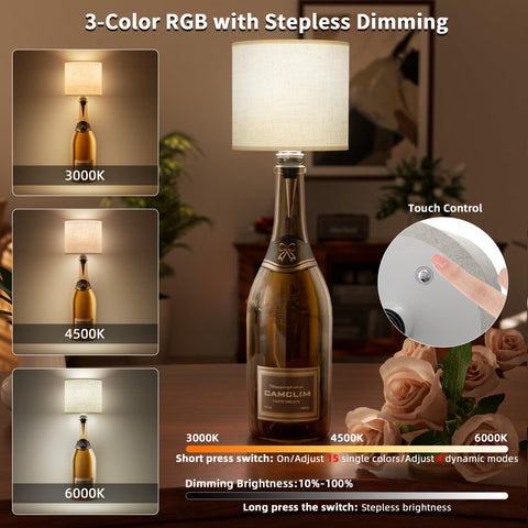 CAMCLIM 4000mAh battery powers over 20 hours of cordless light