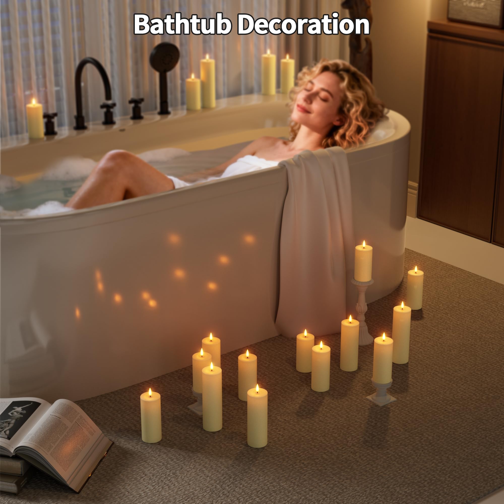 Timer-enabled CAMCLIM candles with 2/4/6/8 hour options