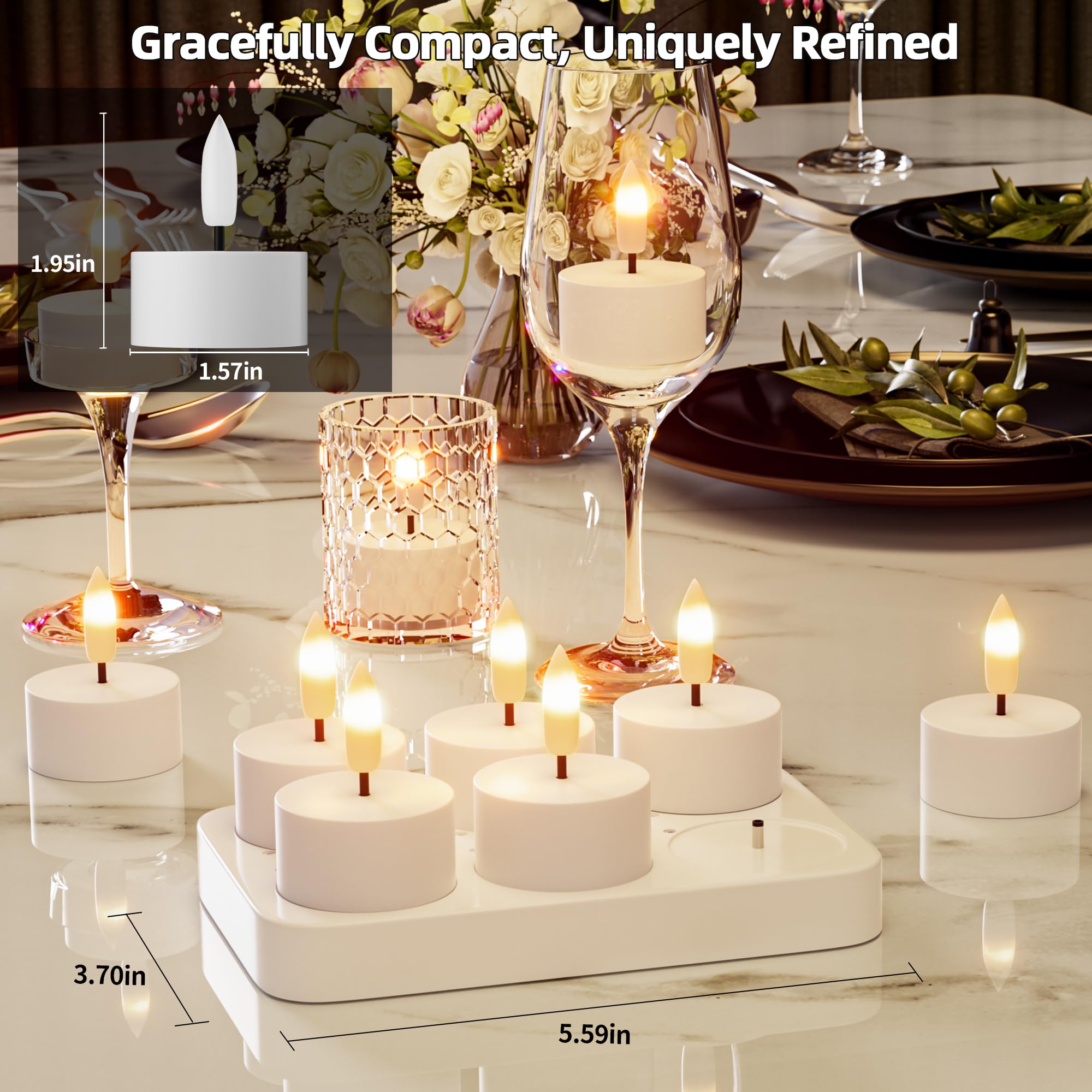 CAMCLIM tealite fits most holders and votives for versatile decor