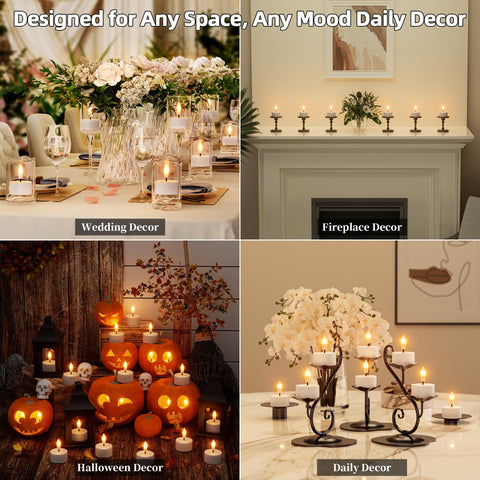 CAMCLIM twelve-pack tea lights ideal for table decor.
