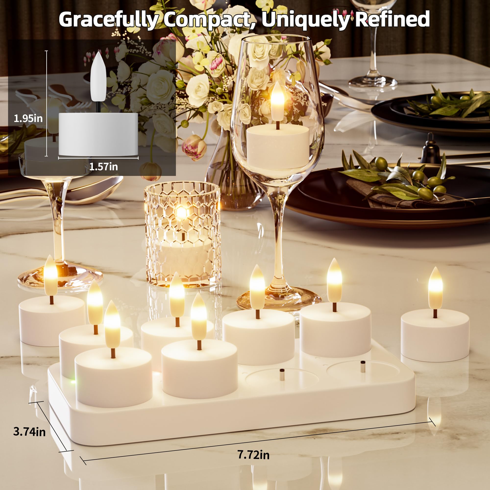CAMCLIM wedding dinner decor tealights create warm ambiance for events