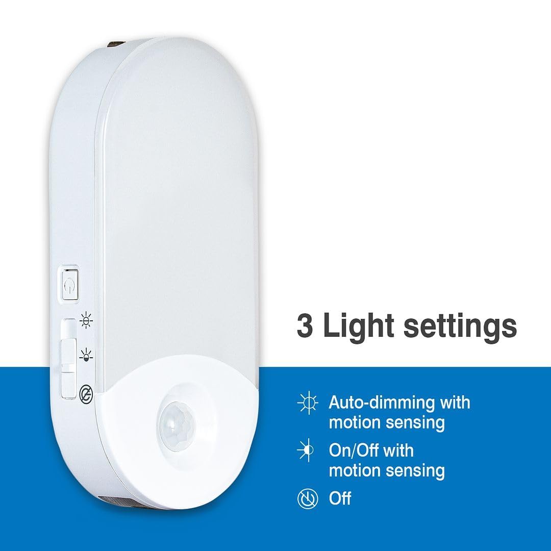 Camelion emergency light during outages provides soft white visibility.