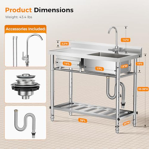 CAMMOO four-height-adjustable sink for ergonomic comfort