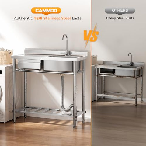 CAMMOO storage drawer and ample counter space for organized workflows