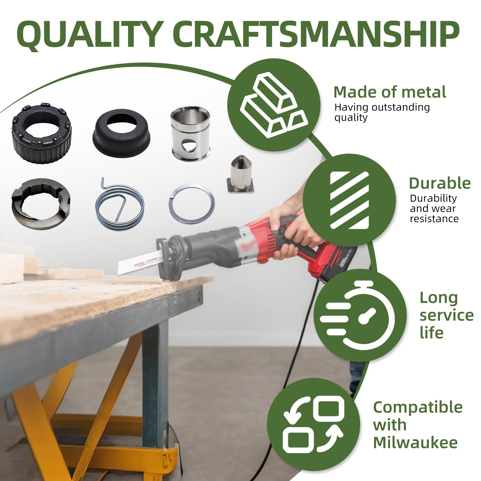 CAMOLIKOS clamp kit packaging displaying seven components.