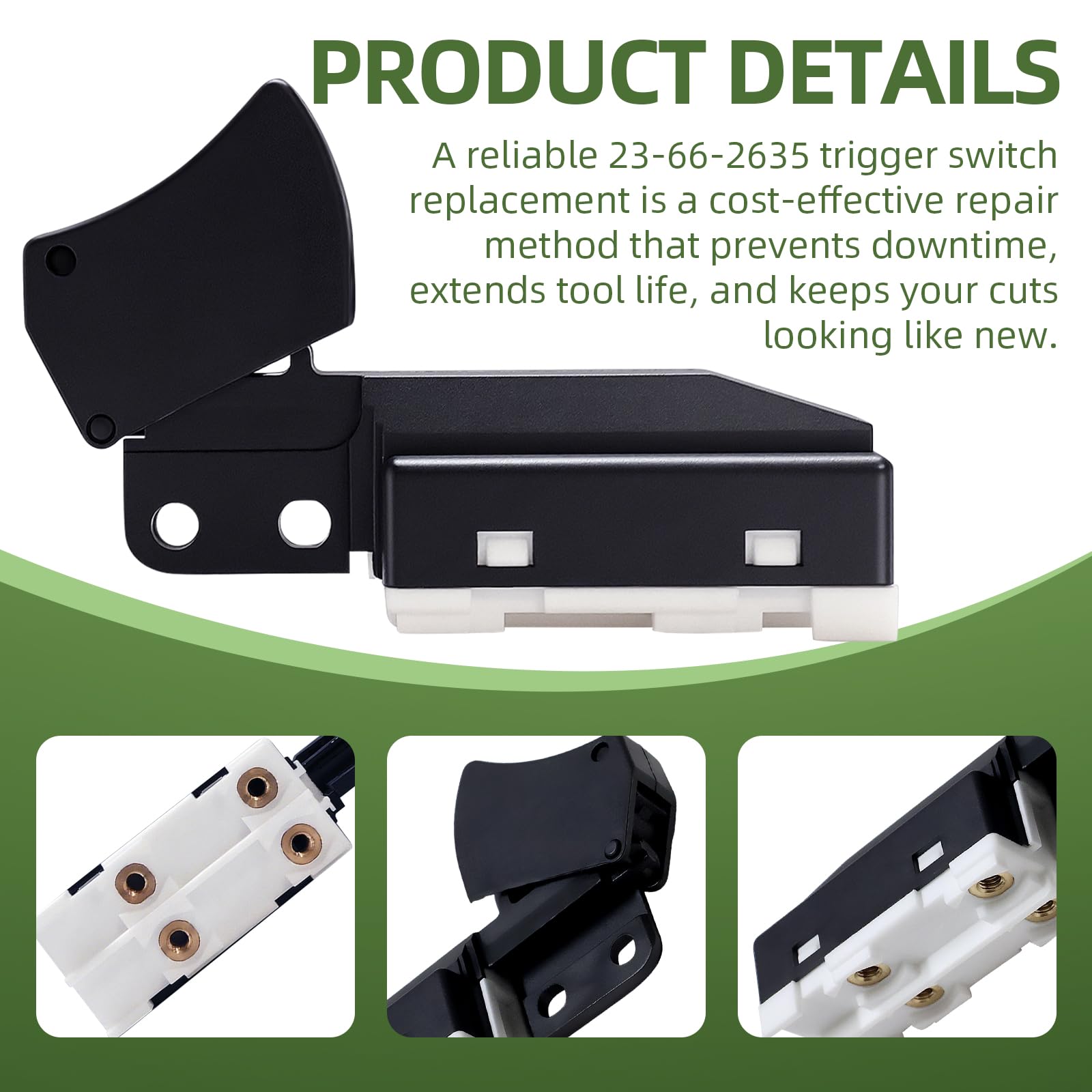 CAMOLIKOS replacement switch 2631-20 supports everyday woodworking.