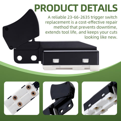 CAMOLIKOS replacement switch 2631-20 supports everyday woodworking.