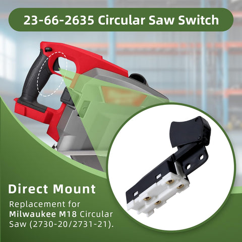 CAMOLIKOS M18 switch for 2731-21 offers crisp activation and safety.