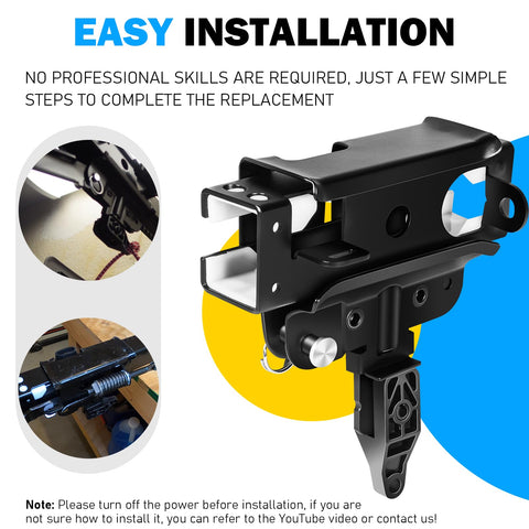 Camoo trolley kit with shaft, pin, and bushing for quick install
