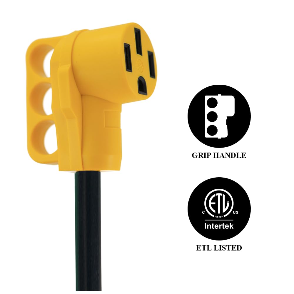 CAMPELIFY ergonomic handle eases plugging and unplugging.