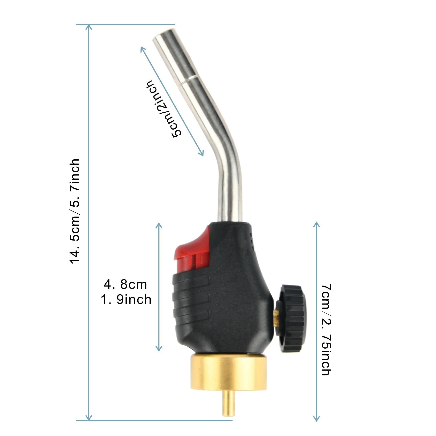 CAMPFIRE gas welding torch head with high-heat flame