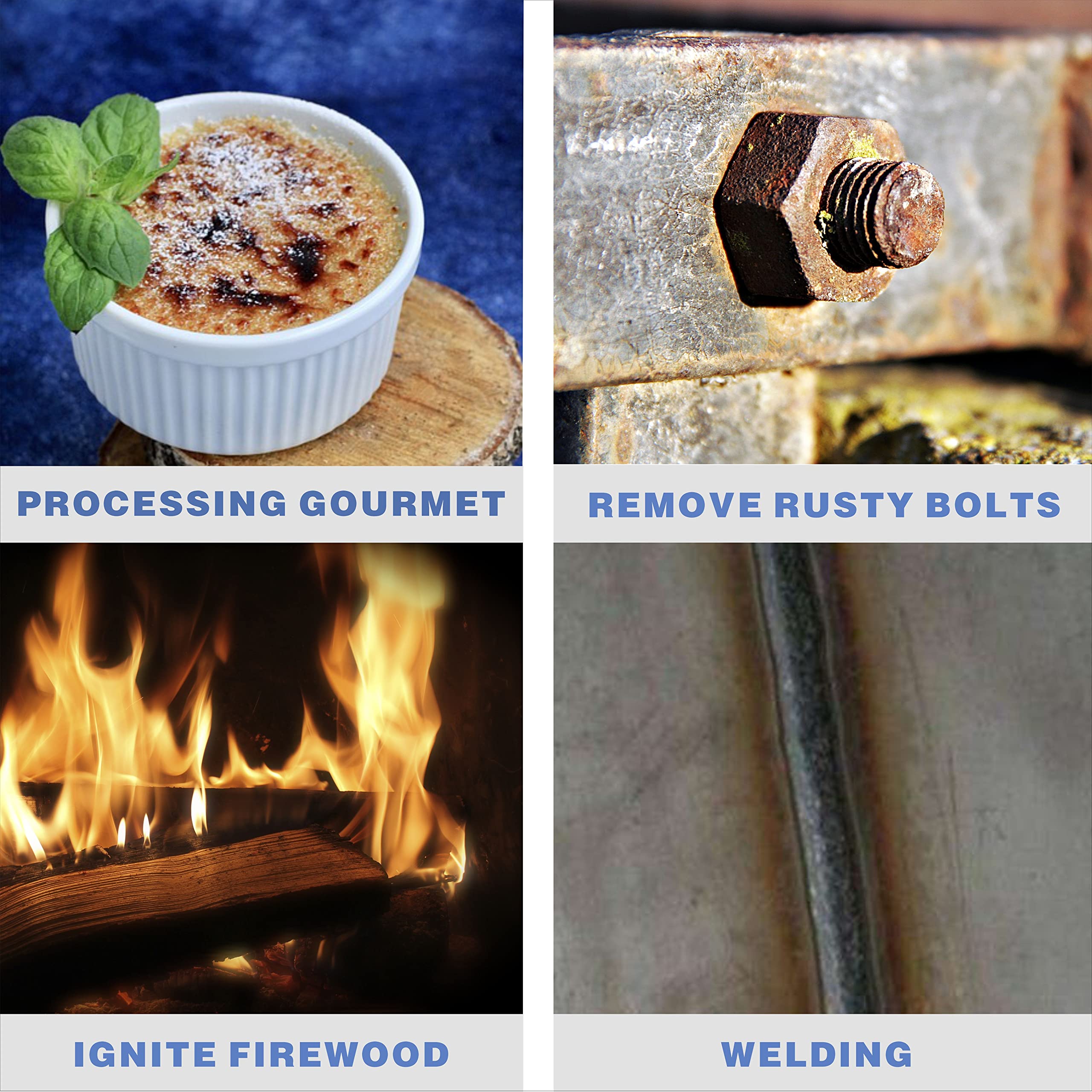 CAMPFIRE multipurpose welding torch in various work scenarios