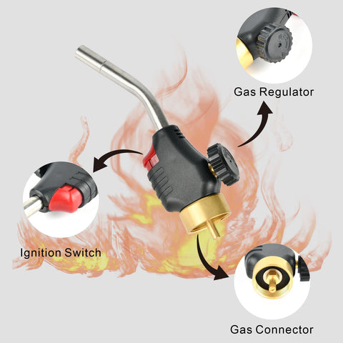 CAMPFIRE trigger ignition button safety feature on torch