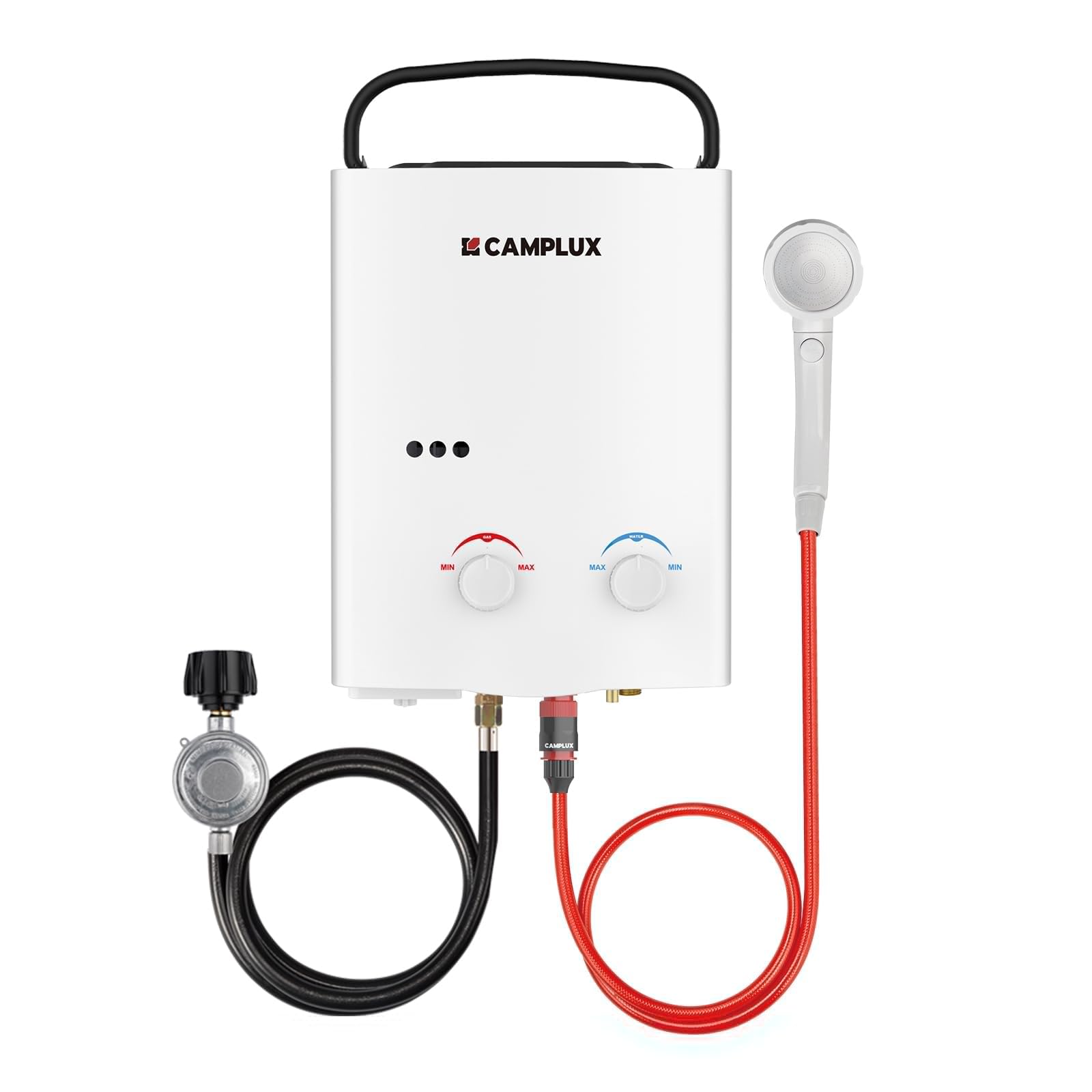Camplux AY132 shows a portable, lightweight design for easy outdoor setup.