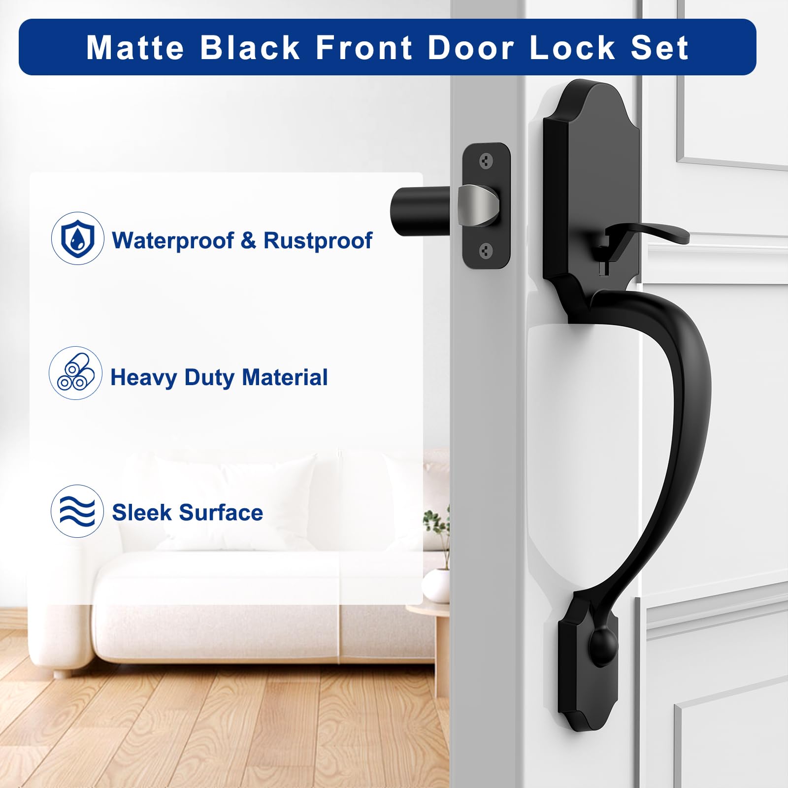 Camtek matte black finish resists weather while maintaining modern look