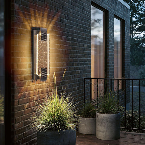 Camuucci dusk-to-dawn outdoor light auto-illuminates entryways at night, enhancing security.