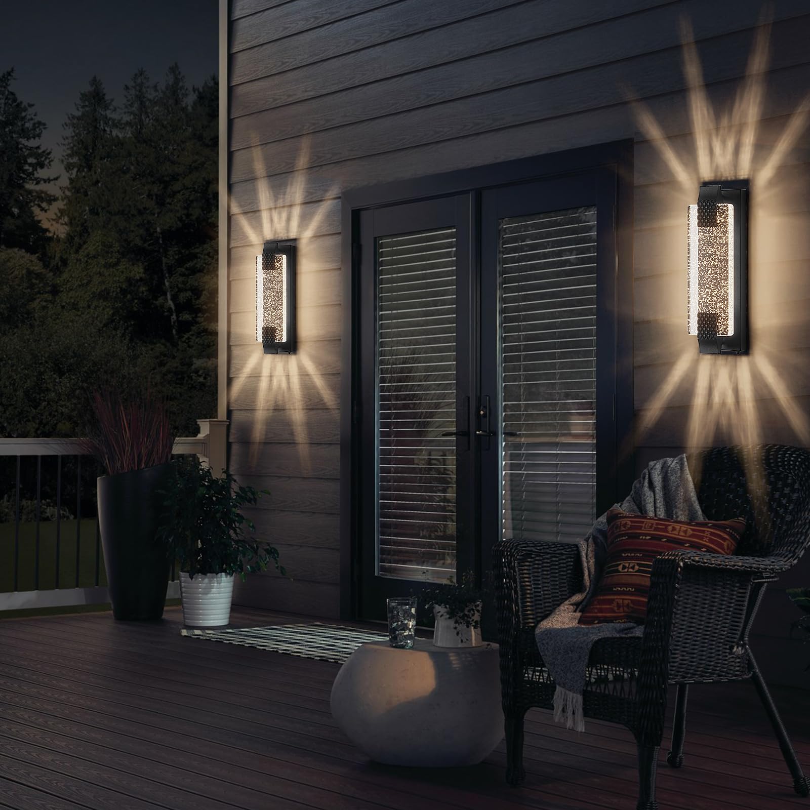 Camuucci 15.7-inch profile brightens doorways, hallways, and patios with broad coverage.