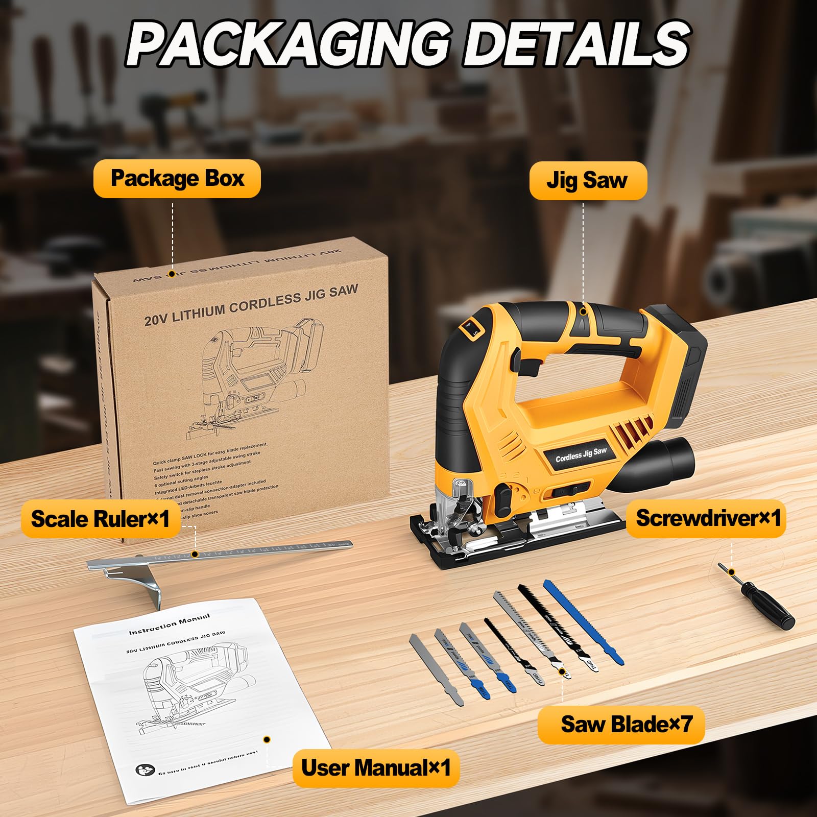 CAMXTOOL jig saw with dust blower port maintains a clean workspace