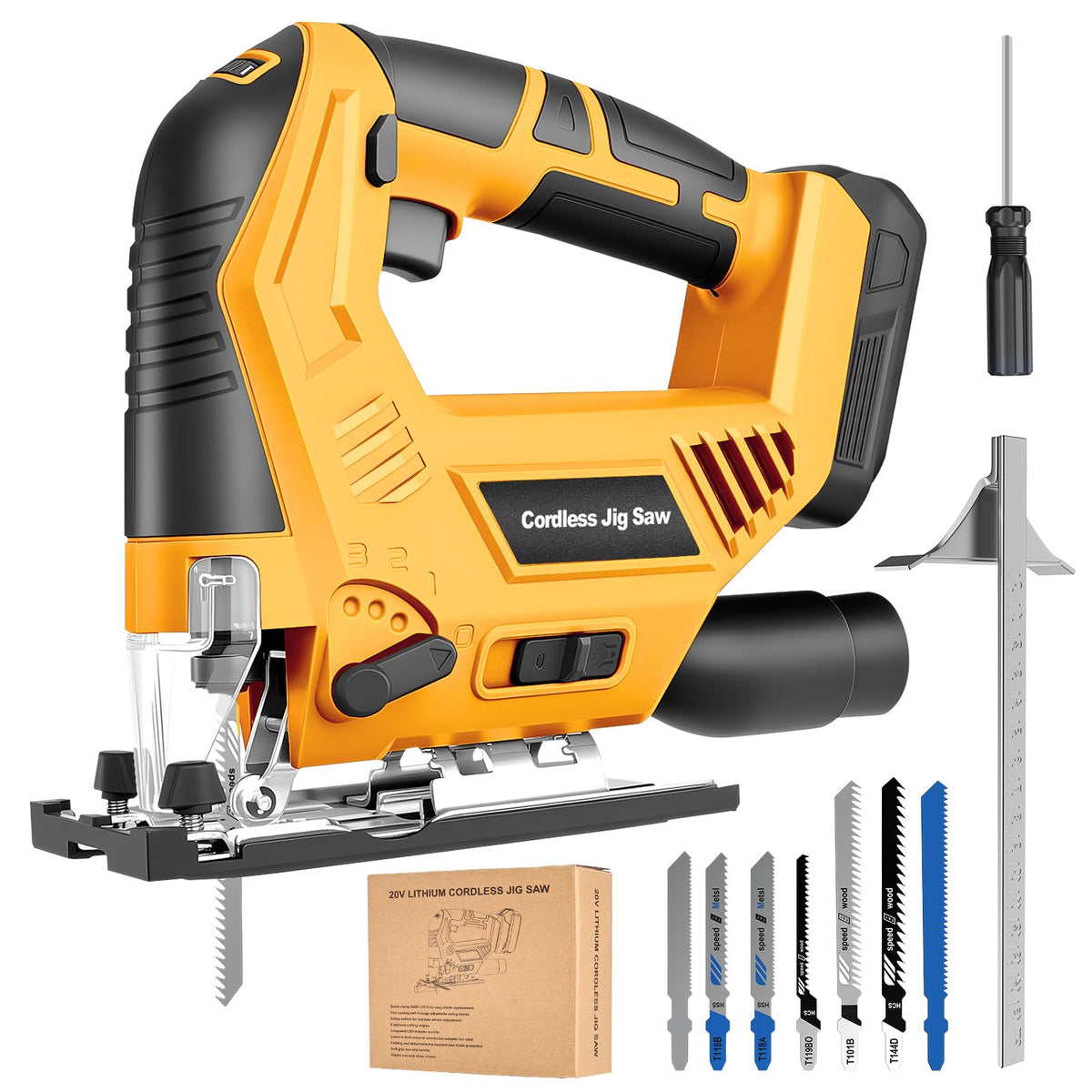 CAMXTOOL jig saw with LED light for precise visibility during cuts