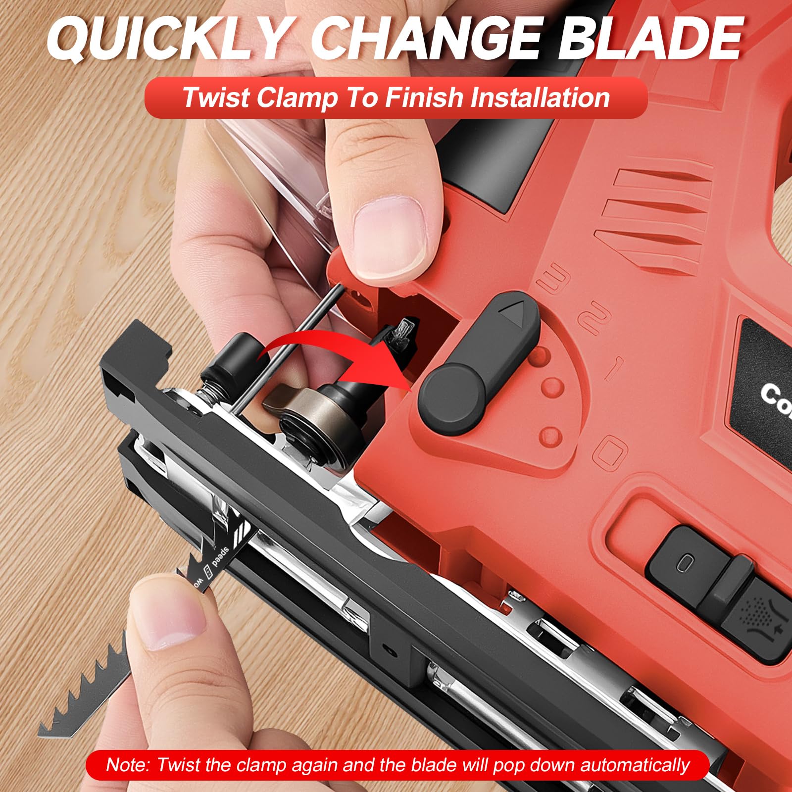 CAMXTOOL jigsaw complete accessory kit adds blades and guides for wood and metal.