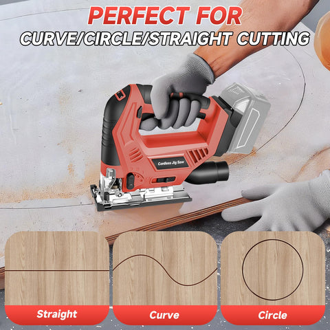 CAMXTOOL jigsaw guide ruler helps maintain straight lines.