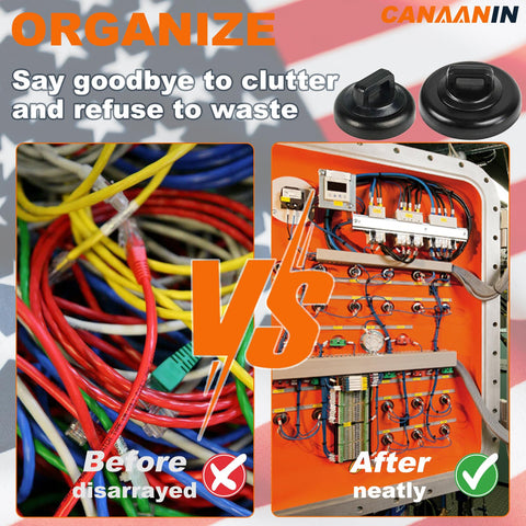 CANAANIN magnet zip tie mount clip on boat deck secures lines