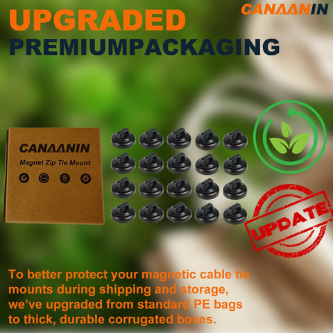 CANAANIN magnet zip tie mount clip for industrial equipment wiring