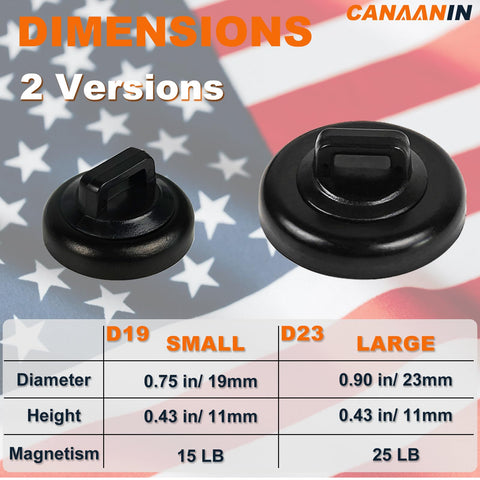 CANAANIN magnet zip tie mount clip on truck cab for tidy cables