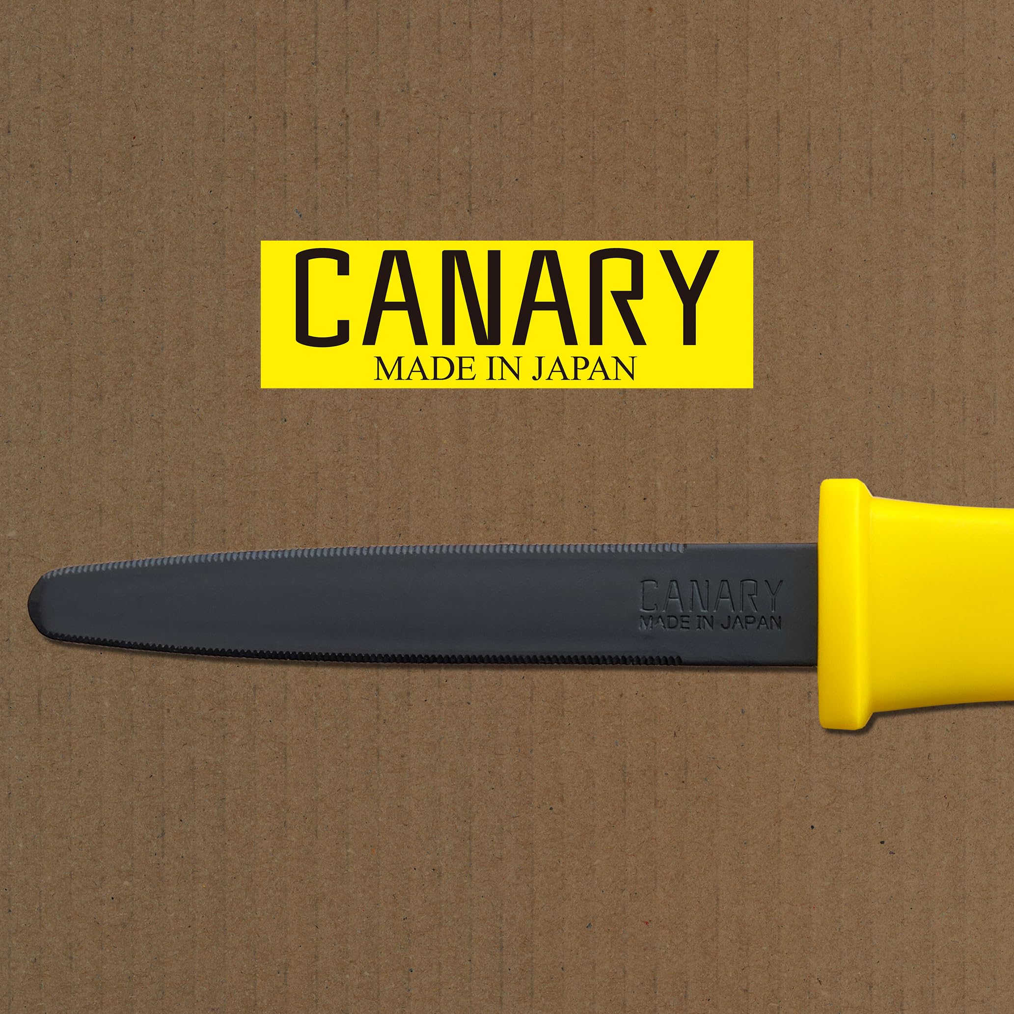CANARY Made-in-Japan yellow cutter with ergonomic grip