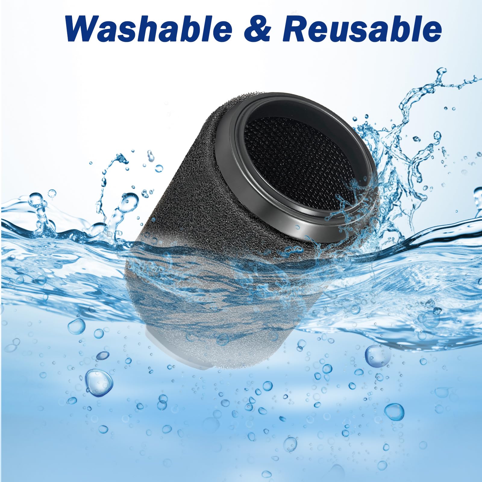 CANAVY VF7000 filter installs tool-free for quick, hassle-free replacement.