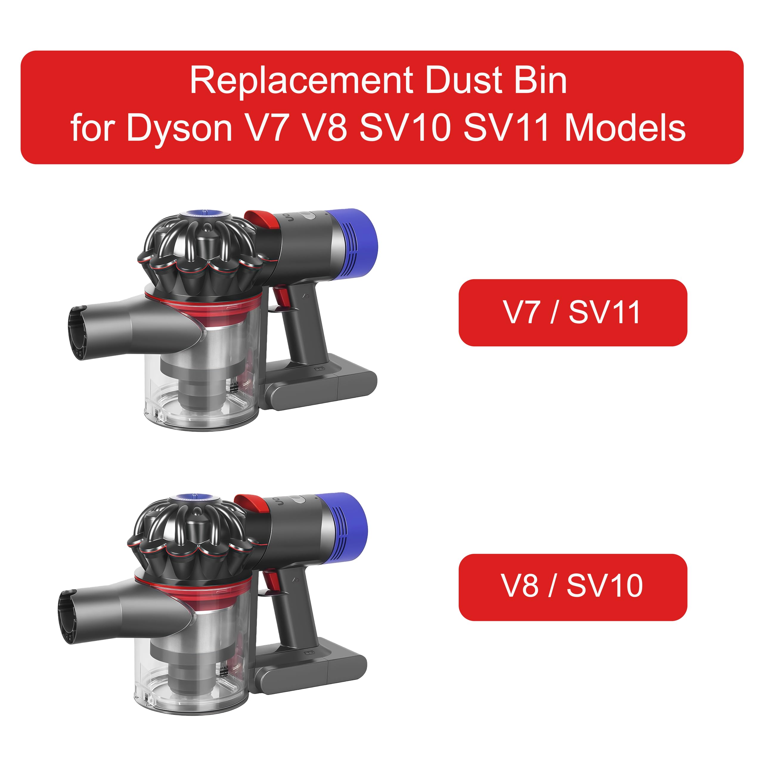 CandgFun dust bin for Dyson SV10 SV11 offers reliable compatibility and strong seal