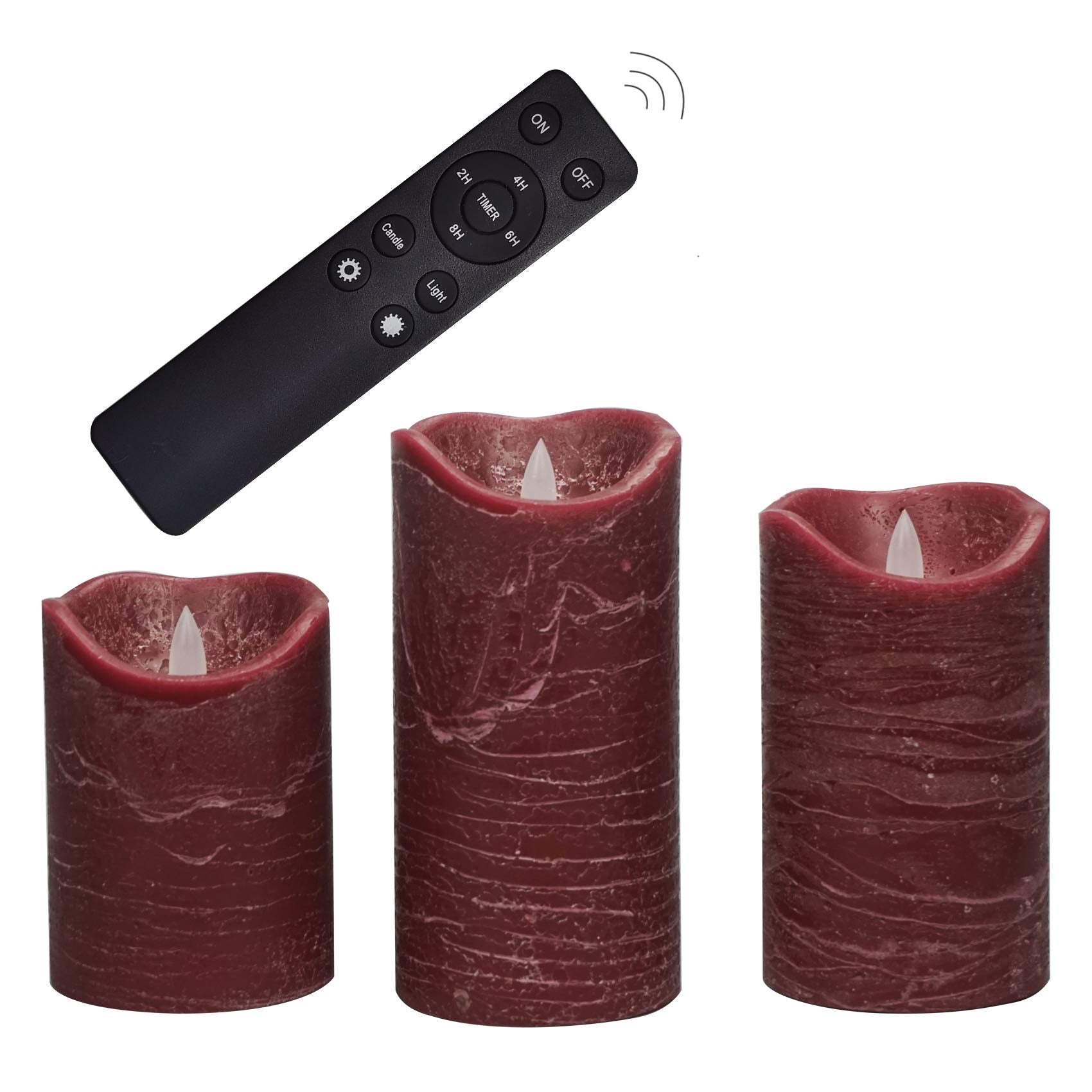 Candle Choice 4h-20h timer cycles automate daily lighting