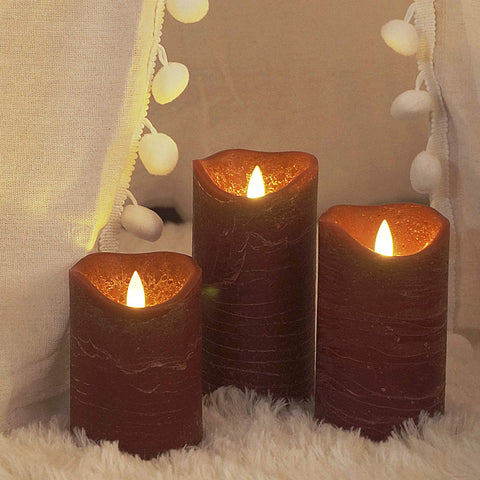 Candle Choice candle emitting a flickering warm glow for tables and mantels