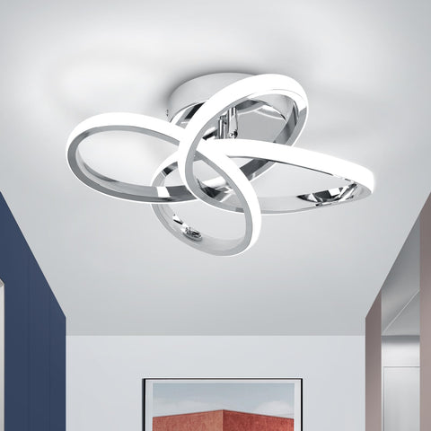 CANEOE modern ceiling light with flower design adds a stylish focal point to small spaces.