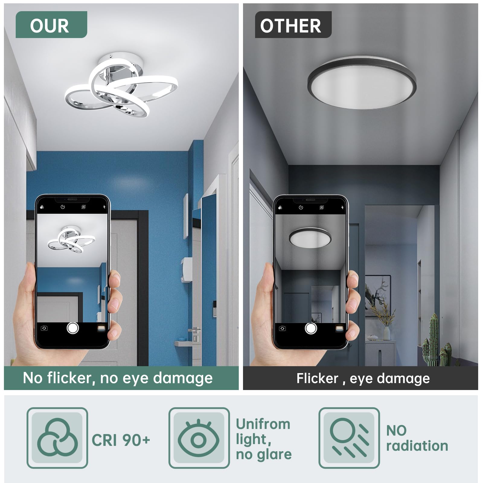 CANEOE silicone-shade fixture delivers uniform glow without flicker.