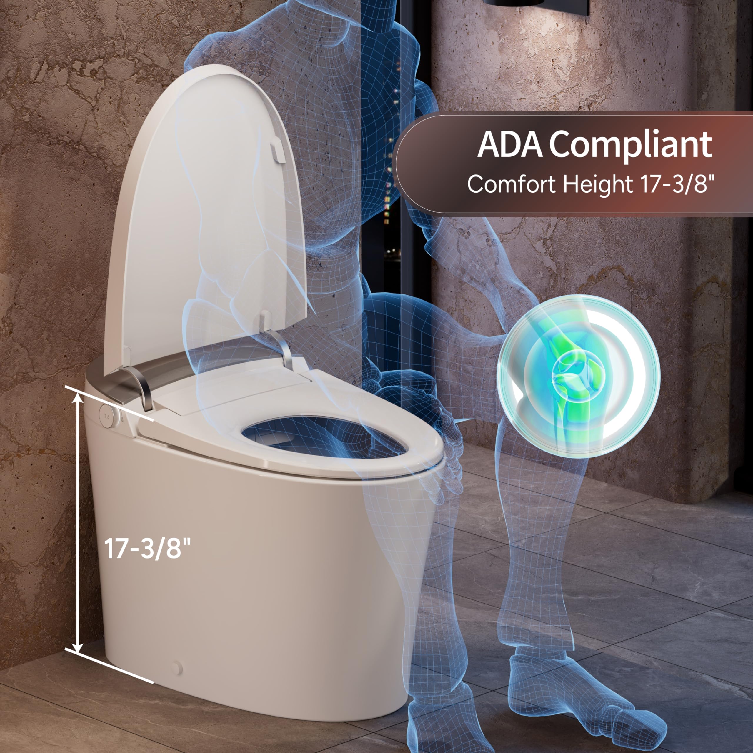 CANEST Smart Toilet bidet-nozzle with auto self-cleaning for hygienic cleansing.