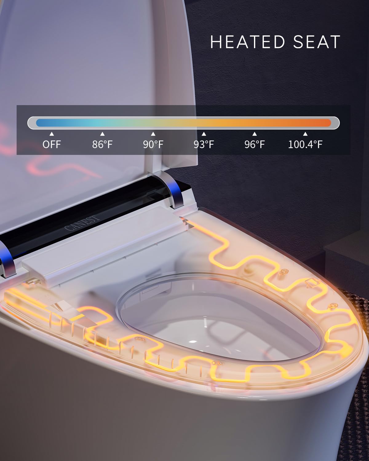 CANEST TC-100GE siphonic flushing delivers powerful rinsing