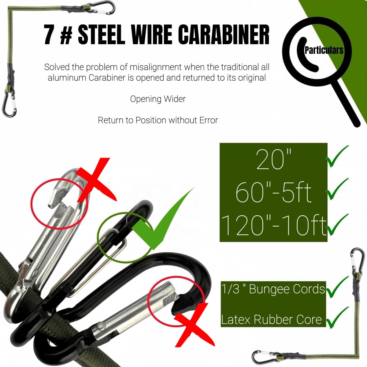CanKing camouflage bungee extended to show high stretch and versatility.