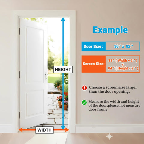 CANLENE magnetic screen door with right opening for smooth family traffic.