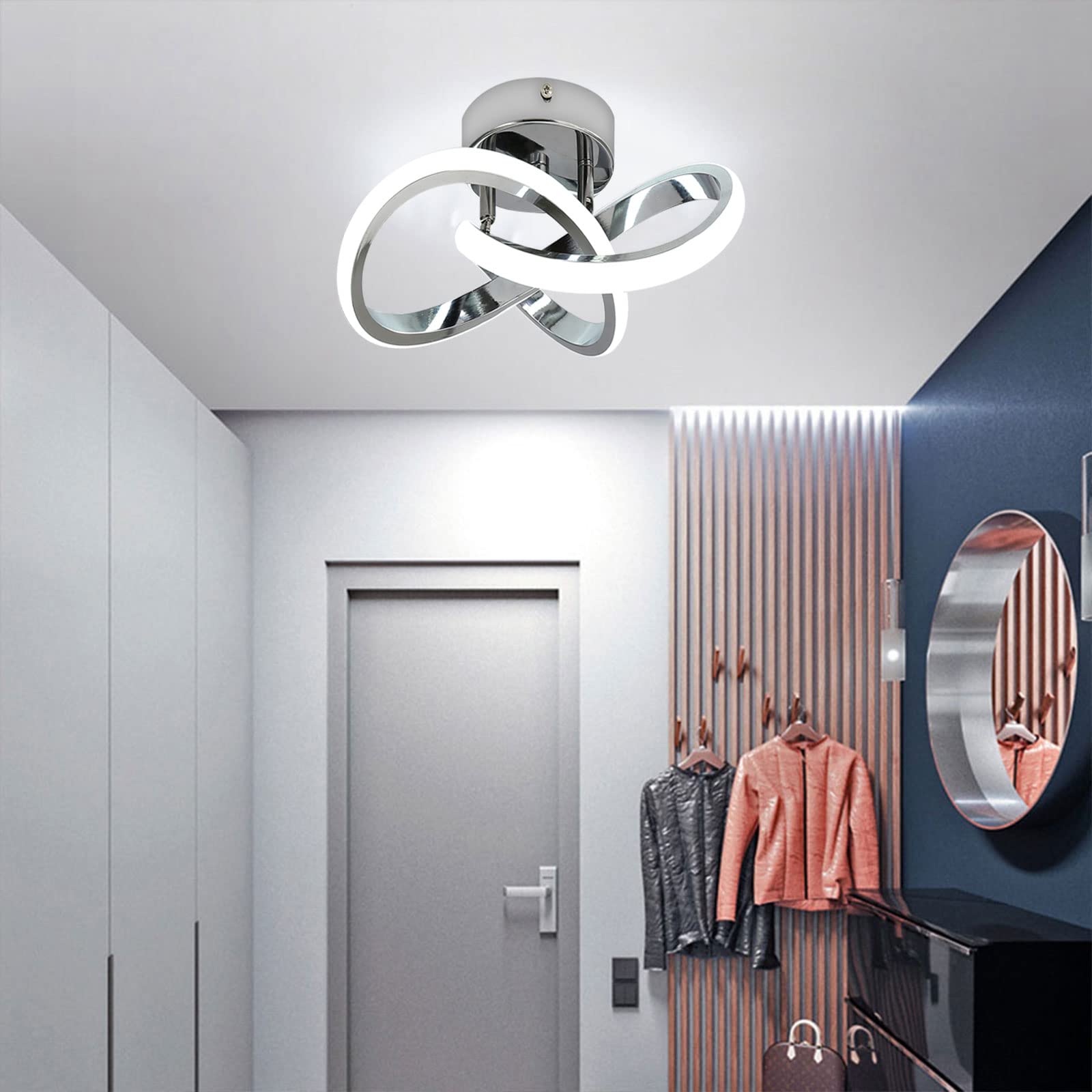 CANEOE acrylic diffuser provides soft cool-white 6000K illumination.