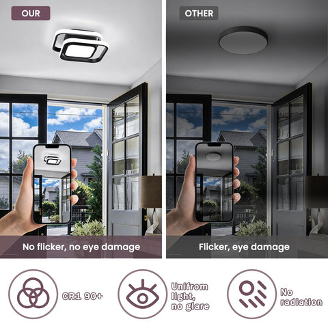 CANEOE acrylic LED panel closeup highlights durable, sleek design.