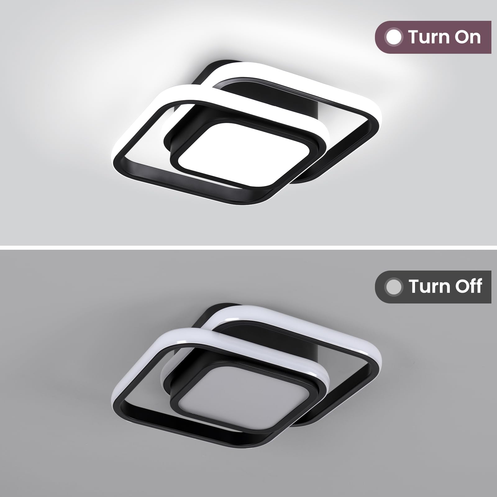 CANEOE bedroom ceiling light 6000K provides crisp task lighting.