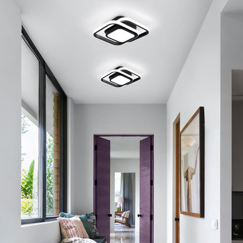 CANEOE square ceiling light assembly demonstrates easy installation for quick setup.