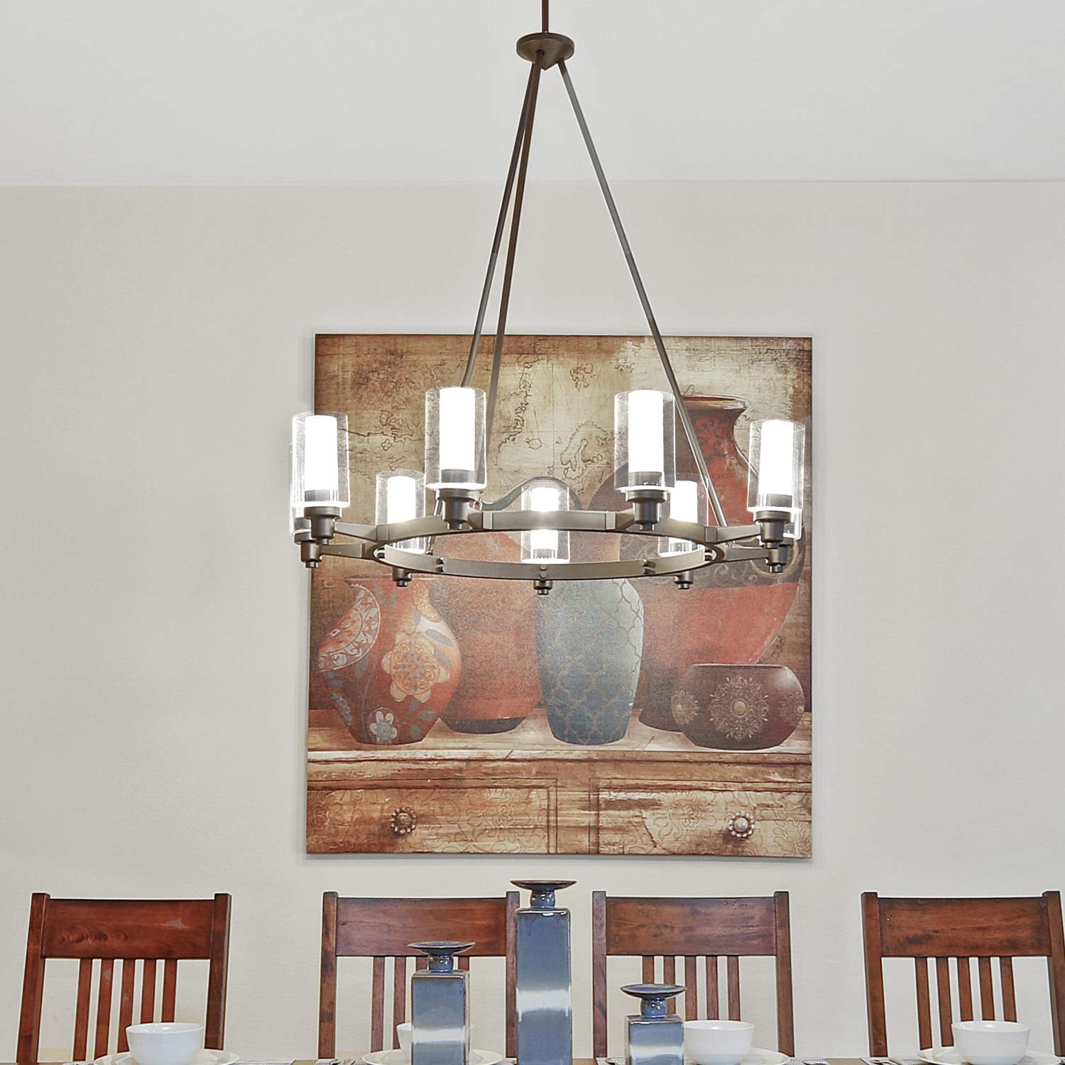 Canomo seeded bubble glass shade packaging protects fragile glass during transit