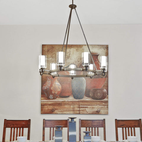 Canomo seeded bubble glass shade packaging protects fragile glass during transit