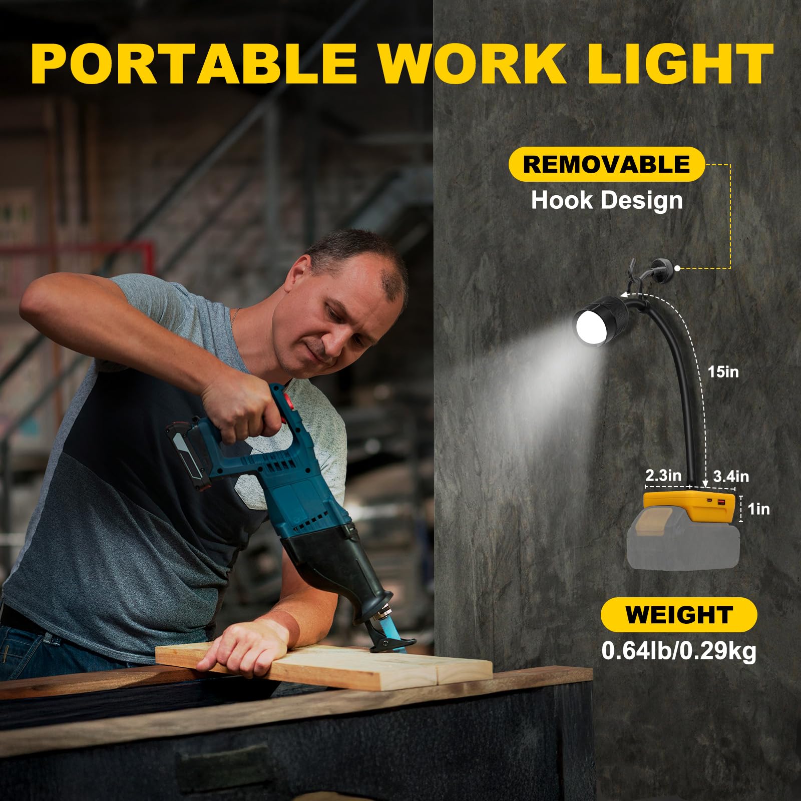 Canvage 360 degree gooseneck enables flexible positioning in tight spaces.